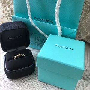 18k Yellow Gold Tiffany & Co. Infinity Ring SOLD